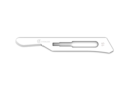 Picture of GIMA S/S SAFETY BLADES N. 15 - sterile, 100 pcs.
