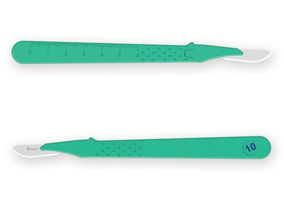 Picture of GIMA DISPOSABLE SCALPELS N. 10 - sterile, 10 pcs.