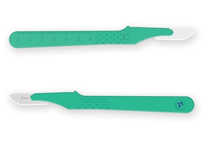 Picture of GIMA DISPOSABLE SCALPELS N. 21 - sterile, 10 pcs.