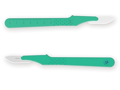 Picture of GIMA DISPOSABLE SCALPELS N. 22 - sterile, 10 pcs.