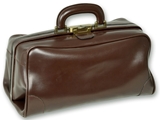 Show details for FLORIDA LEATHER BAG - brown, 1 pc.