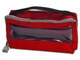 Показать информацию о Прямоугольная сумка E3 с окном и ручкой - красная, 1 шт.