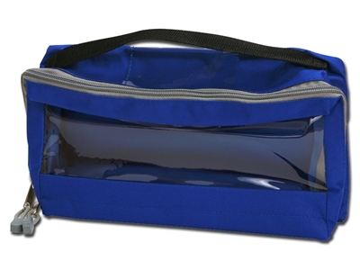 Picture of E3 taisnstūra soma, kas polsterēta ar logu un rokturi - zila, 1 gab.