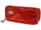 Show details for E4 RECTANGULAR POUCH long with window - red, 1 pc.