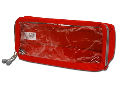 Picture of E4 RECTANGULAR POUCH long with window - red, 1 pc.