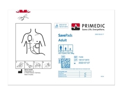 Picture of PRIMEDIC SAVE PADS-SET> 8 gadi 33384/5 un AED līdz S.N. 738XXXXXXX