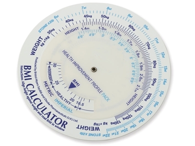 Picture of BMI (BODY MASS INDEX) CALCULATOR, 10 pc.