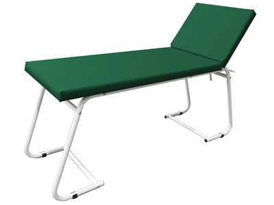 Picture of EXAMINATION COUCH - white painted, green mattress, 1 pc.