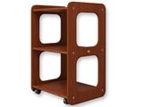 Show details for DANTE WOODEN TROLLEY - cherry wood, 1 pc.