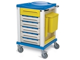Show details for PHARMACY TROLLEY - small 15 partition, 1 pc.