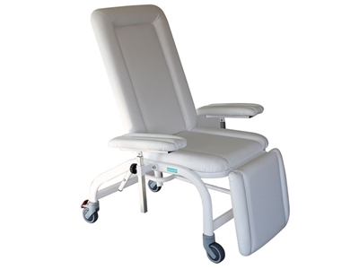 Picture of DONOR WHEELCHAIR with wheel - mechanical - white, 1 pc.