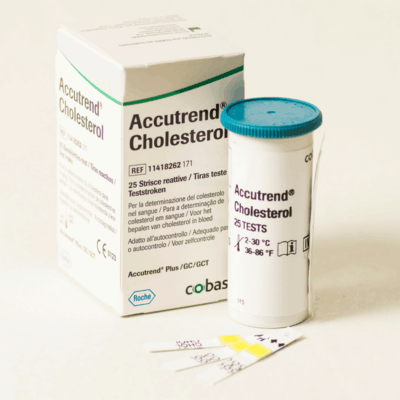 Picture of Holesterīna noteikšanas teststrēmeles, ACCUTREND ierīcei, 25 gab