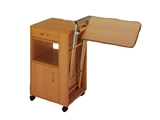 Show details for BEDSIDE TABLE - height adjustable tray - wood for 27672/3, 1 pc.