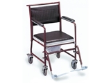 Show details for COMMODE WHEELCHAIR with castors - painted, 1 pc.