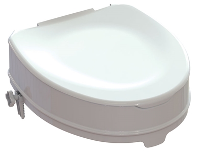 Picture of RAISED TOILET SEAT with fixing system - height 10 cm, 1 pc.