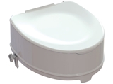 Show details for RAISED TOILET SEAT with fixing system - height 14 cm, 1 pc.