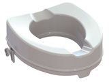 Show details for RAISED TOILET SEAT with fixing system - height 10 cm, 1 pc.