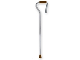 Show details for ALUMINIUM STICK - curved handle - bronze, 1 pc.