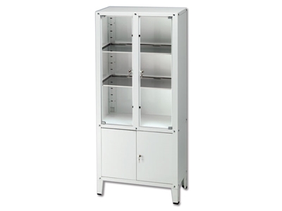 Picture of VALUE CABINET - 4 hinged doors - tempered glass, 1 pc.