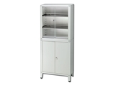 Show details for VALUE CABINET - 4 doors - tempered glass, 1 pc.