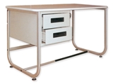 Show details for DESK 130x71 cm - with two drawers, 1 pc.
