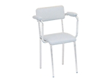 Show details for CHAIR - padded seat with armrests - grey, 1 pc.