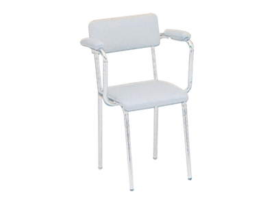 Picture of CHAIR - padded seat with armrests - grey, 1 pc.