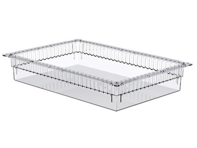 Picture of TRANSPARENT PLASTIC ISO DRAWER 600x400x100 mm - open, 1 pc.