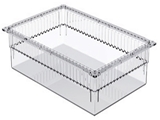 Show details for TRANSPARENT PLASTIC ISO DRAWER 600x400x200 mm - open, 1 pc.