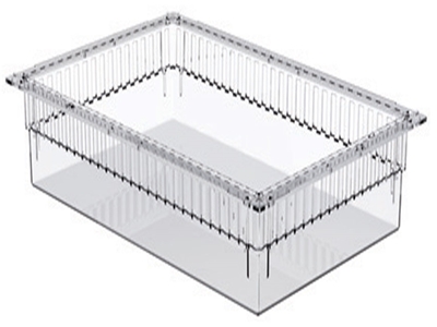 Picture of TRANSPARENT PLASTIC ISO DRAWER 600x400x200 mm - open, 1 pc.
