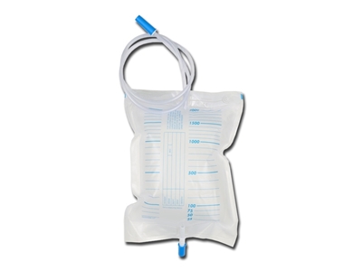 Picture of URINE BAG 2000 cc - tube 90 cm - with non-return/exaust valve, 30 pcs.