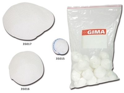 Picture of GAUZE ROUND BALL diam. 15 mm - cotton(box of 1000 pcs.)