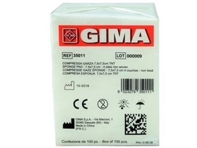 Picture of SPONGE PAD - 7.5x7.5 cm - 4 plies non woven, N100