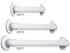 Picture of FIXED PLASTIC GRAB BAR - 30 cm, 1 pc.