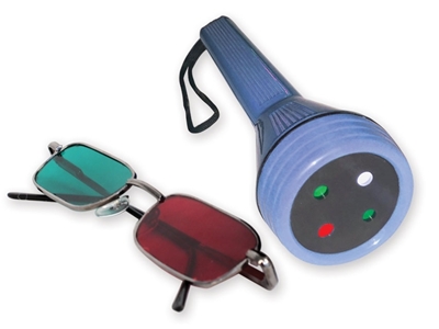 Picture of WORTH LED LIGHT TEST with red/green glasses, 1 pc.