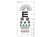 Vairāk informācijas par TUMBLING "E" optometriskā diagramma - 6 m - 28x56 cm, 1 gab.