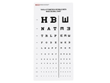 Show details for MIXED DECIMAL OPTOMETRIC CHART - 3 m - 28x56 cm, 1 pc.