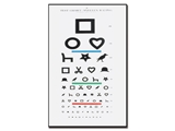 Show details for EWING ILLITERATE OPTOMETRIC CHART - 6 m - 28x56 cm, 1 pc.