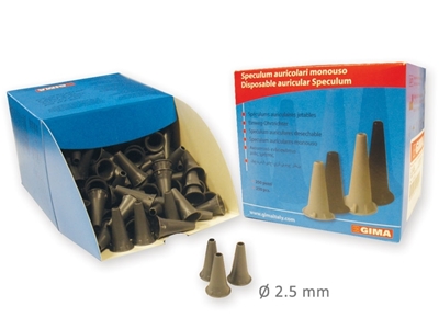 Picture of MINI EAR SPECULUM diam. 2.5 mm - grey - in dispenser, 250 pcs.