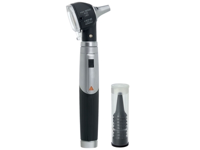 Picture of HEINE MINI 3000 F.O.LED OTOSCOPE rechargeable handle - black, 1 pc.