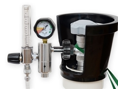 Picture of PRESSURE REDUCER with flowmeter and humidif. - NF (BULLNOSE)