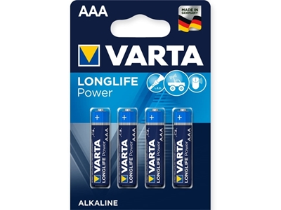 Picture of VARTA ALKALINE BATTERIES - ministilo "AAA", 4 pcs.