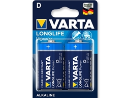 Vairāk informācijas par VARTA ALKALĪNA BATERIJAS - deglis "D", 2 gab.