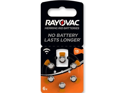 Picture of RAYOVAC ACOUSTIC BATTERIES - 13, 6 pcs.