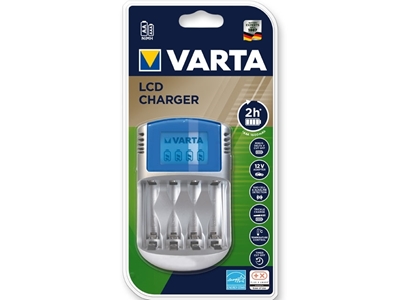 Picture of VARTA LCD CHARGER for AA and AAA rechargeable batteries, 1 pc.