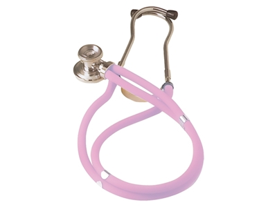 Picture of JOTARAP dubultgalvu stetoskops - Y caurspīdīgs rozā, 1 gab.