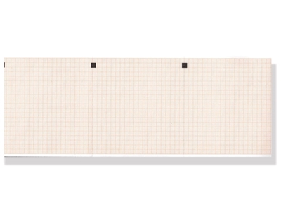 Picture of ECG thermal paper 112x100 mm x300s pack - orange grid, 25 pcs.