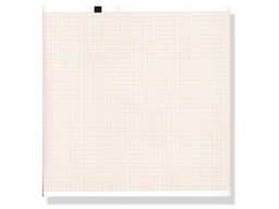 Show details for ECG thermal paper 210x280 mm x200s pack - orange grid, 1 pack