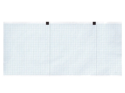 Picture of EKG termopapīrs 120x18 mm x m rullītis - zils režģis, 10 gab.
