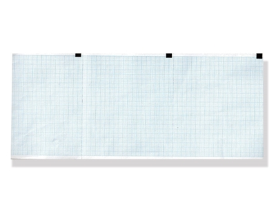 Picture of ECG thermal paper 120x100mm x300s pack - blue grid, 10 pcs.